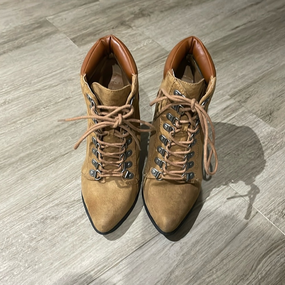 Brown Heel Booties